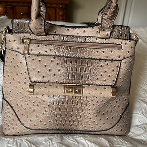 Unbranded Faux Ostrich Finish Satchel Purse